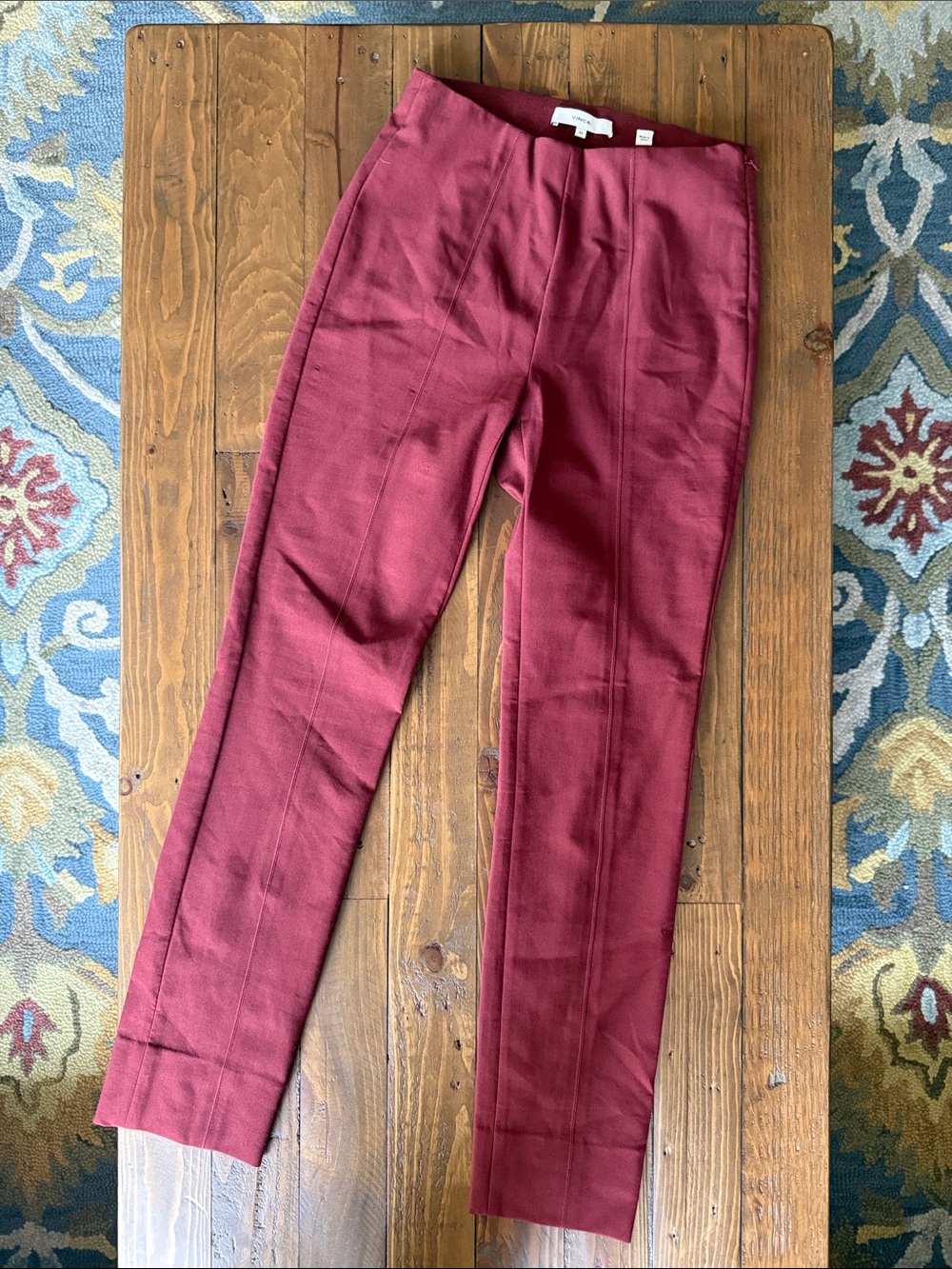 Vince Tailored Burgundy Pants